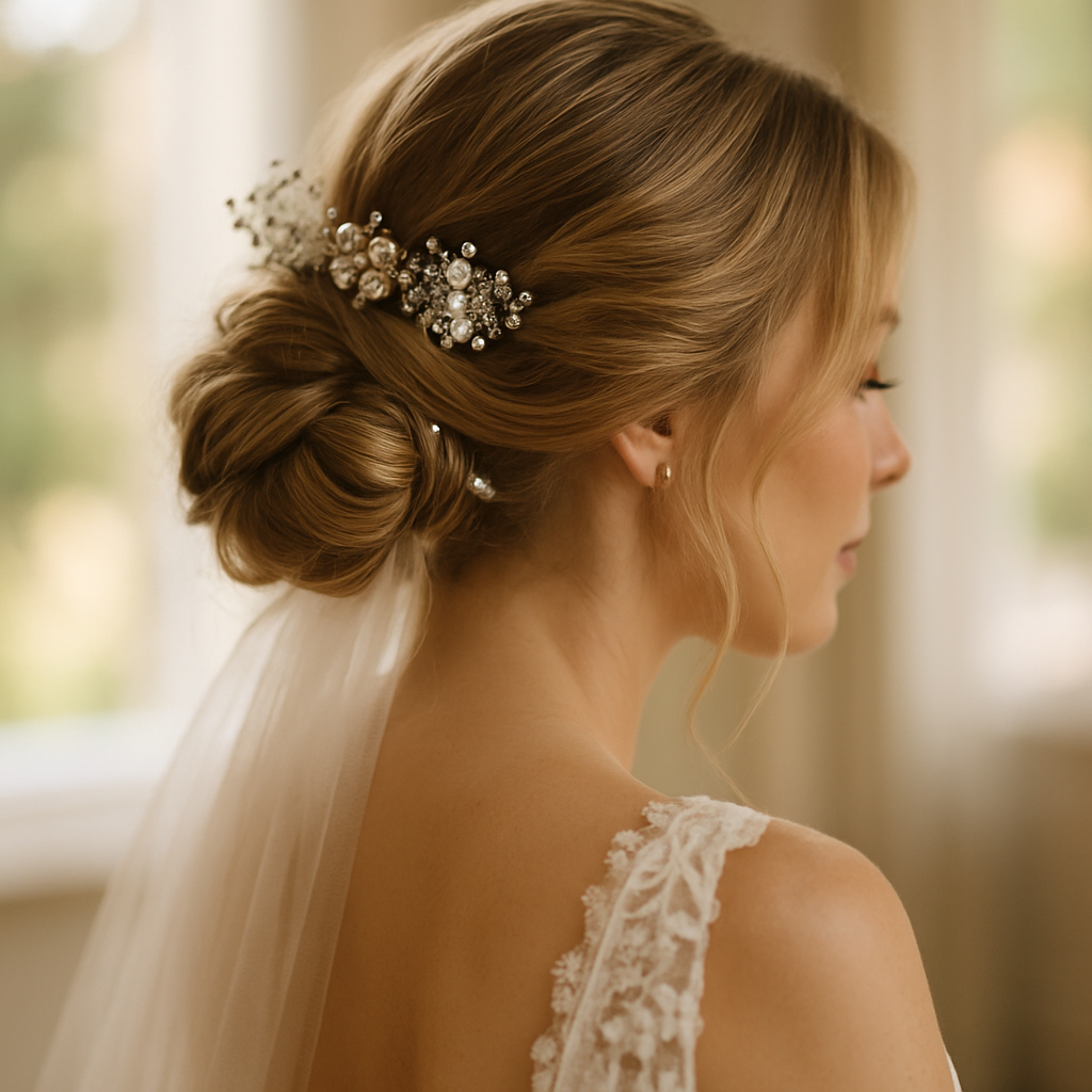 Romantische Brautfrisuren: Inspiration von Salon Livre Vernon